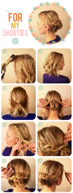 How to do a braided bun for short hair! - Chic Freaks